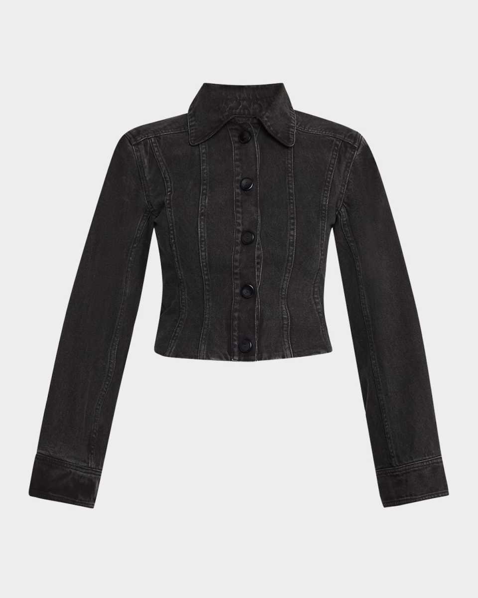 Cinched Denim Jacket